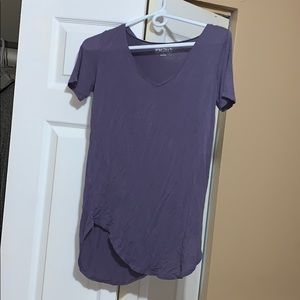 Purple THIN Short Sleeve V Neck Tee